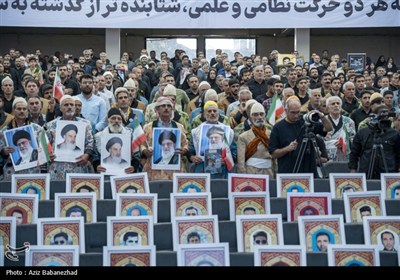 آیین گرامیداشت چهلمین روز شهادت فرماندهان ،‌دانشمندان و 88 لاله گلگون کفن استان لرستان