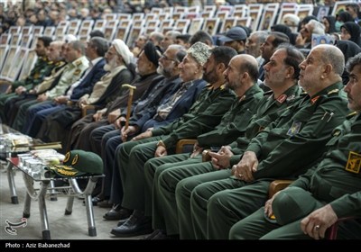 آیین گرامیداشت چهلمین روز شهادت فرماندهان ،‌دانشمندان و 88 لاله گلگون کفن استان لرستان