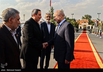 بدرقه رسمی رئیس مجلس در سفر به ژنو