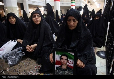 گرامیداشت شهدای پدافند هوایی ارتش در حرم بانوی کرامت