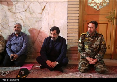 گرامیداشت شهدای پدافند هوایی ارتش در حرم بانوی کرامت