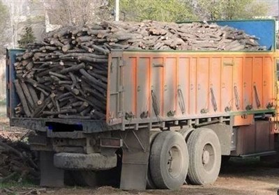 قاچاق،منابع،شاهرود،محموله،چوب،پليس،طبيعي،تريلي