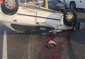 تصادف هولناک سمند با پژو 405 در جاده خاوران