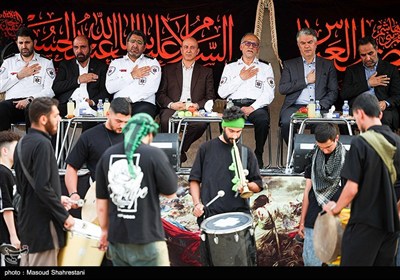 مراسم بدرقه کاروان کمیته بهداشت و درمان اربعین حسینی اورژانس کشور