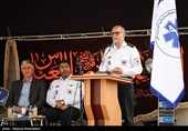 مراسم بدرقه کاروان کمیته بهداشت و درمان اربعین حسینی اورژانس کشور