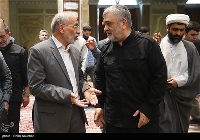 مراسم سالگرد شهادت اسماعیل هنیه و چهلم سردار ایزدی