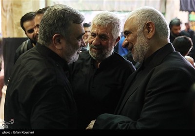 مراسم سالگرد شهادت اسماعیل هنیه و چهلم سردار ایزدی