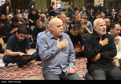 مراسم سالگرد شهادت اسماعیل هنیه و چهلم سردار ایزدی