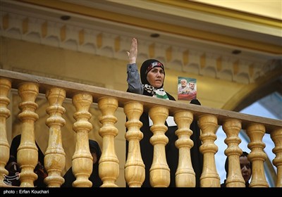 مراسم سالگرد شهادت اسماعیل هنیه و چهلم سردار ایزدی