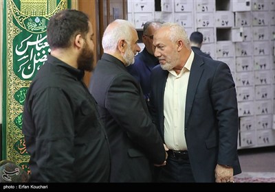 مراسم سالگرد شهادت اسماعیل هنیه و چهلم سردار ایزدی