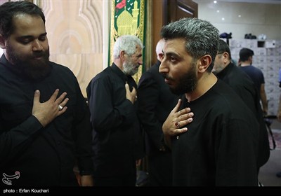 مراسم سالگرد شهادت اسماعیل هنیه و چهلم سردار ایزدی