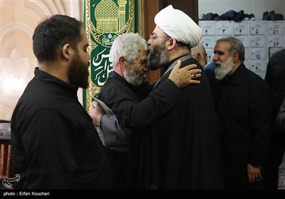 مراسم سالگرد شهادت اسماعیل هنیه و چهلم سردار ایزدی