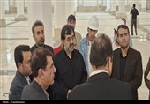 بازدید استاندار قم از پروژه صحن شرقی حرم حضرت معصومه(س)