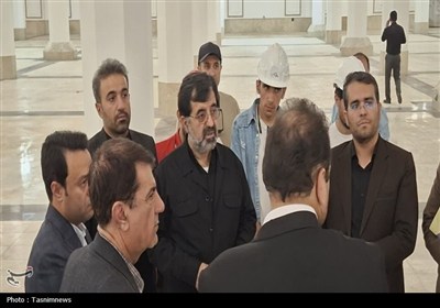 بازدید استاندار قم از پروژه صحن شرقی حرم حضرت معصومه(س)