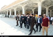 بازدید استاندار قم از پروژه صحن شرقی حرم حضرت معصومه(س)