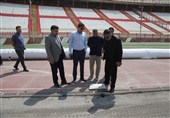 بازدید مدیران باشگاه تراکتور از ورزشگاه یادگار امام (ره) + تصاویر