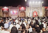 الزوار العرب ضیوف فی برنامج الاحتفال بذکرى میلاد الإمام الباقر (ع) فی الحرم الرضوی الشریف