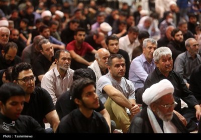 عزاداری زائران حرم بانوی کرامت در شب شهادت حضرت رقیه(س)