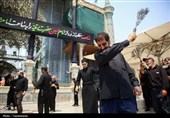 حضور دستجات عزای شهادت حضرت رقیه(س) در حرم حضرت معصومه(س)