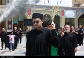 حضور دستجات عزای شهادت حضرت رقیه(س) در حرم حضرت معصومه(س)