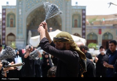 حضور دستجات عزای شهادت حضرت رقیه(س) در حرم حضرت معصومه(س)