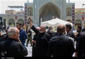 حضور دستجات عزای شهادت حضرت رقیه(س) در حرم حضرت معصومه(س)