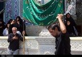 حضور دستجات عزای شهادت حضرت رقیه(س) در حرم حضرت معصومه(س)
