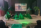 اجرای تعزیه فاخر "3 ساله اباعبدالله الحسین(ع)" در امامزاده عقیل اسلامشهر+تصویر