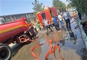 مهار آتشسوزی گسترده در شهرک صنعتی نصیرآباد