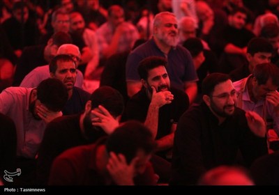 عزاداری زائران کریمه اهل بیت (س) در سوگ شهادت کریم اهل بیت(ع)
