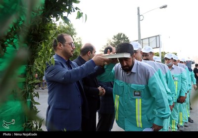 اعزام نیروهای خدمات شهری شهرداری مشهد به نجف