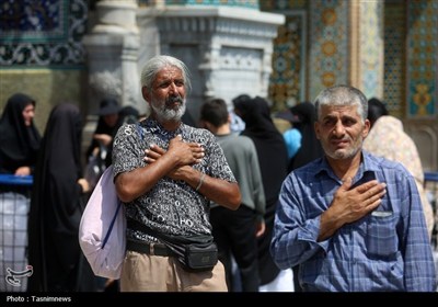 دستجات عزاداری سالروز شهادت امام حسن (ع) در حرم حضرت معصومه(س)