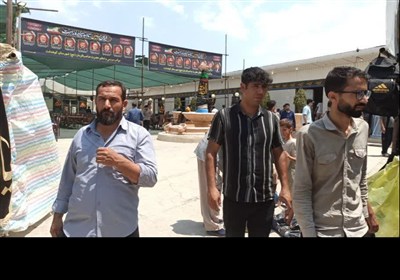 خدمت‌رسانی به زائران اربعین حسینی در موکب مردمی حضرت صاحب الزمان (عج) کوهدشت