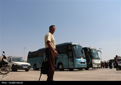 بدرقه ۲۷۰ زائر اربعین از مصلی کرمان