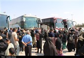 بدرقه زائران اربعین حسینی از مصلی کرمان