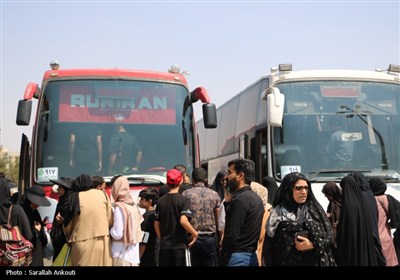 بدرقه ۲۷۰ زائر اربعین از مصلی کرمان