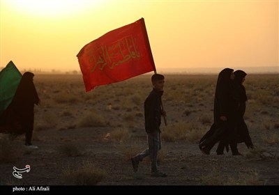 حرکت نمادین ورود کاروان اسرای کربلا به شام در ده‌زیار کرمان