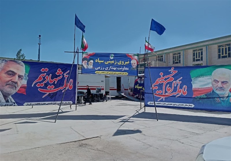 استقرار بیمارستان 64 تختخوابی سپاه در کورین زاهدان