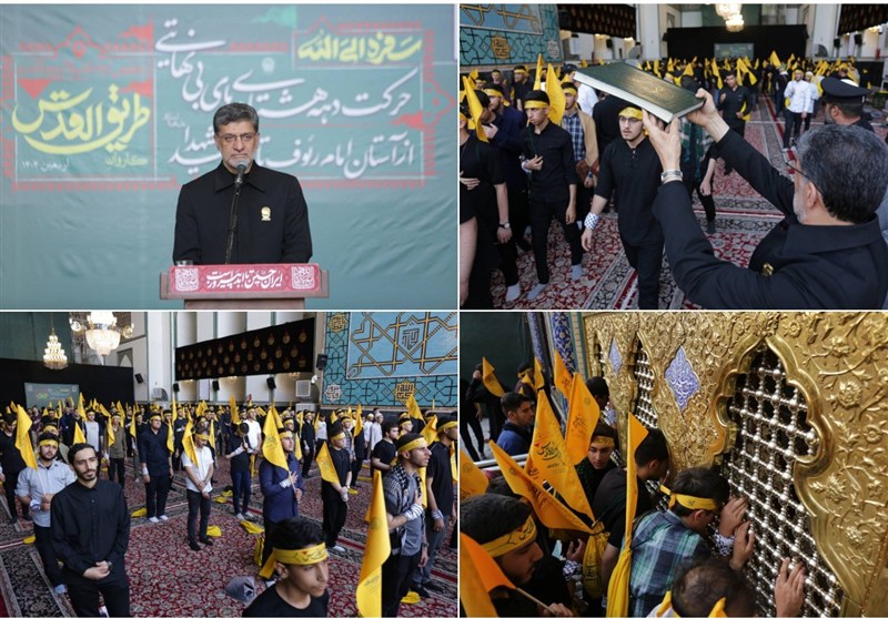 اعزام کاروان دهه هشتادی‌ها از مشهد به کربلا در قالب طرح «طریق‌القدس»