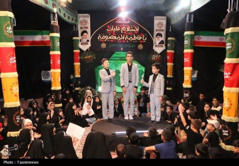 برگزاری آیین‌های عزاداری ویژه کودکان در حرم مطهر بانوی کرامت
