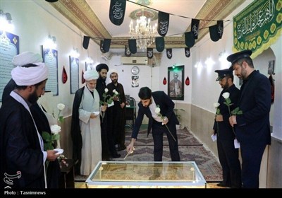 ادای احترام به مقام شهید شیخ فضل‌الله نوری