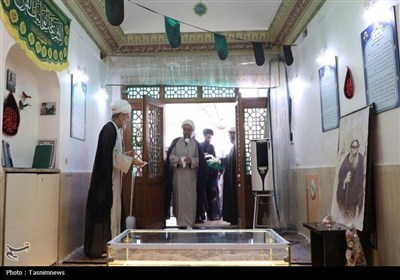 ادای احترام به مقام شهید شیخ فضل‌الله نوری