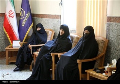 دیدار همسر شهید سلامی با مدیر حوزه‌های خواهران