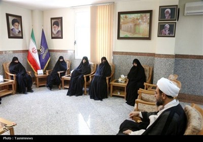 دیدار همسر شهید سلامی با مدیر حوزه‌های خواهران