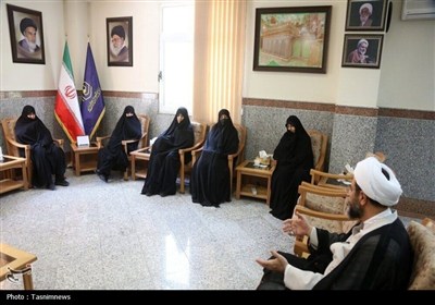 دیدار همسر شهید سلامی با مدیر حوزه‌های خواهران