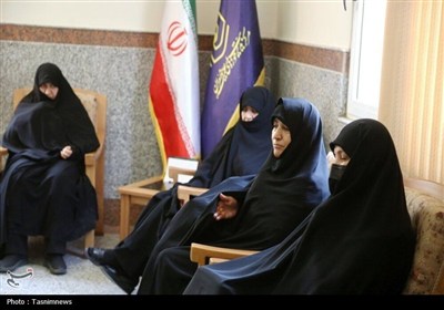 دیدار همسر شهید سلامی با مدیر حوزه‌های خواهران