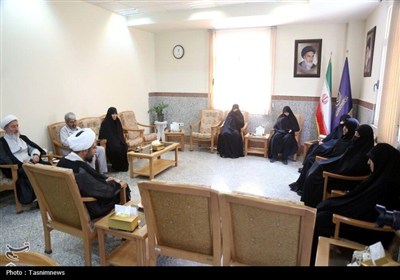 دیدار همسر شهید سلامی با مدیر حوزه‌های خواهران