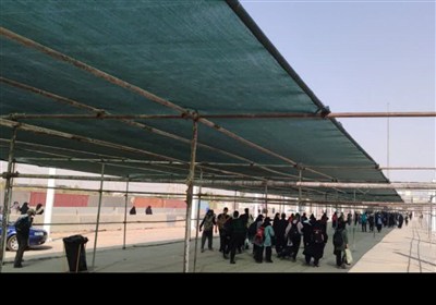 مهران،زائران،اربعين،موقت،سايبان