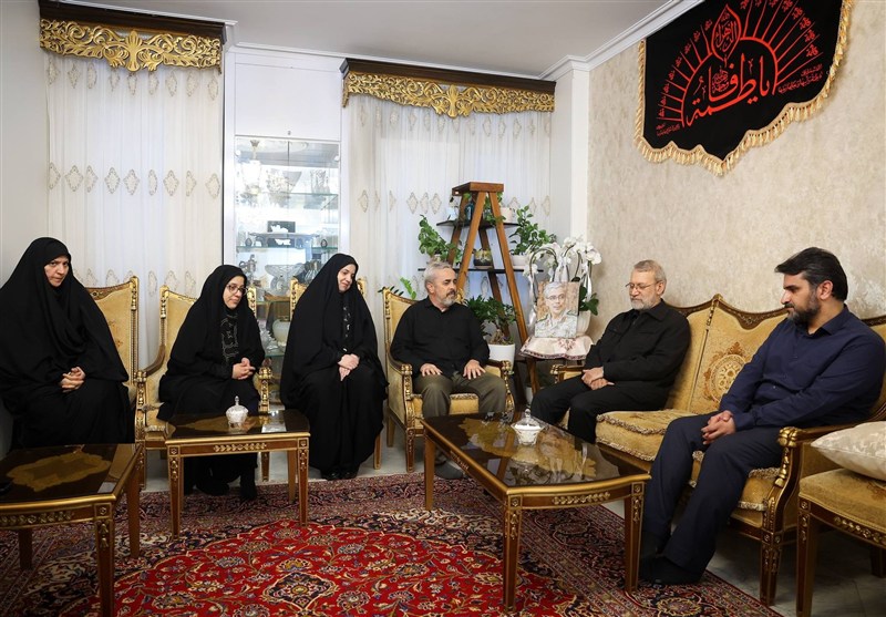 دیدار لاریجانی با خانواده شهیدان سلامی و باقری 3