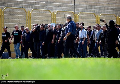 تشییع پیکر مرحوم داریوش مصطفوی رئیس پیشین فدراسیون فوتبال ایران